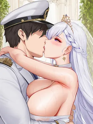 [AI小松鸟]澄碧的纯白誓礼❤️贝尔法斯特老婆的以你之名的婚礼口交盛宴❤️与贝尔法斯特老婆的永恒爱恋见证❤️[Ai Generated]_011_p11