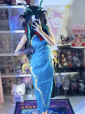 白栎Shirly - 明日方舟 夕 染尘烟旗袍_014_kwyk