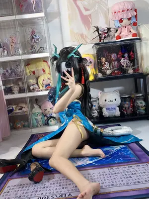 白栎Shirly - 明日方舟 夕 染尘烟旗袍_022_qrrn