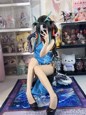 白栎Shirly - 明日方舟 夕 染尘烟旗袍_025_kimv