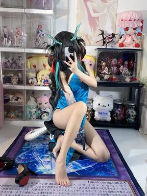 白栎Shirly - 明日方舟 夕 染尘烟旗袍_032_dacj