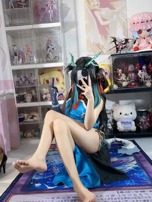 白栎Shirly - 明日方舟 夕 染尘烟旗袍_048_ycxr