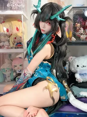 白栎Shirly - 明日方舟 夕 染尘烟旗袍_061_rtga