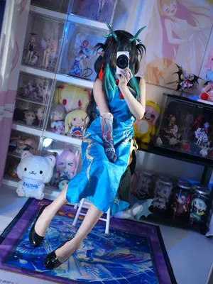 白栎Shirly - 明日方舟 夕 染尘烟旗袍_111_swaa