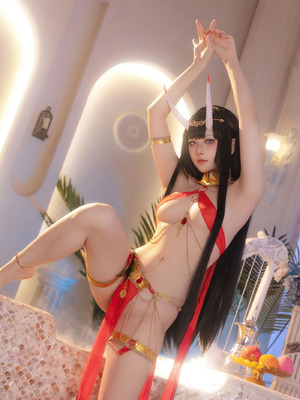 屿鱼Yukako - 碧蓝航线 能代 赤纱浴影_02_02