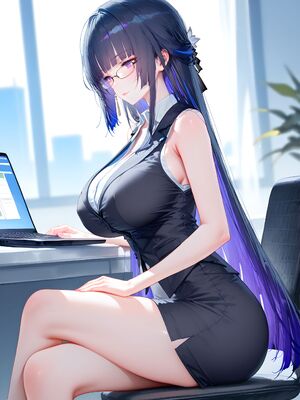 [神奇牛子] Raiden Mei Part 1~4 (Patreon) [AI Generated]_119_145