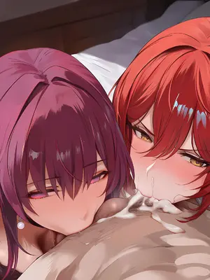 [神奇牛子]卡芙卡&姬子-Kafka&Himeko [AI Generated]_01_258