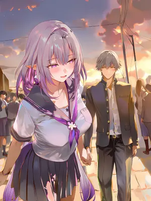 [神奇牛子]卡芙卡&姬子-Kafka&Himeko [AI Generated]_01_002