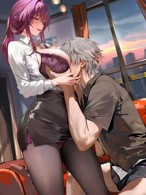 [神奇牛子]卡芙卡&姬子-Kafka&Himeko [AI Generated]_01_018