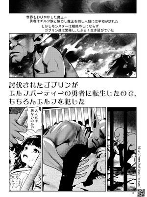 [海通信 (なまもななせ)] 討伐されたゴブリンがエルフパーティーの勇者に転生したので、もちろんエルフを犯した [DL版]_03_txtj