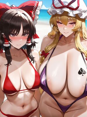 Flowersbeautiful 12b40.八雲紫&博麗霊夢 BBC TOUHOU【161p】 [AI Generated]_005