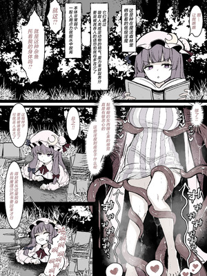 [はとめ本舗 (はとめ)] パチュリーが穴にはまって触手に種付けされちゃう漫画 (東方Project) [紫藤汉化组]_02_rksd