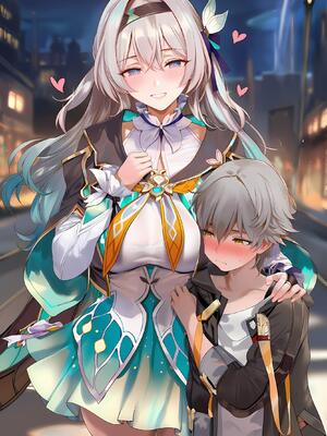 [神奇牛子] 击破队大姐姐们的茶会 Break Effect Teaparty [AI GENERATED]_002_002