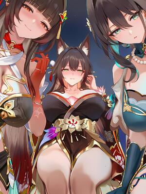 [神奇牛子] 击破队大姐姐们的茶会 Break Effect Teaparty [AI GENERATED]_017_017