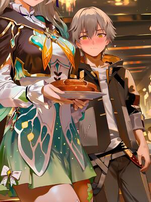 [神奇牛子] 击破队大姐姐们的茶会 Break Effect Teaparty [AI GENERATED]_023_023