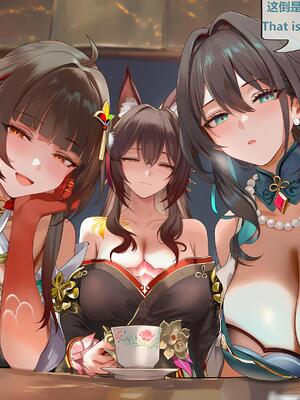 [神奇牛子] 击破队大姐姐们的茶会 Break Effect Teaparty [AI GENERATED]_026_026