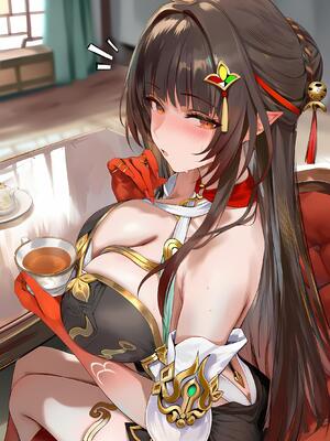 [神奇牛子] 击破队大姐姐们的茶会 Break Effect Teaparty [AI GENERATED]_218_218