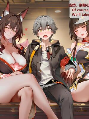 [神奇牛子] 击破队大姐姐们的茶会 Break Effect Teaparty [AI GENERATED]_227_227