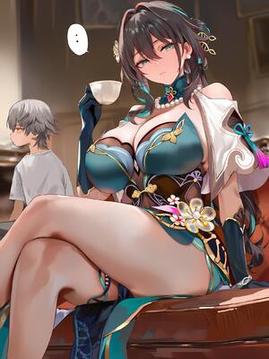 [神奇牛子] 击破队大姐姐们的茶会 Break Effect Teaparty [AI GENERATED]_303_303