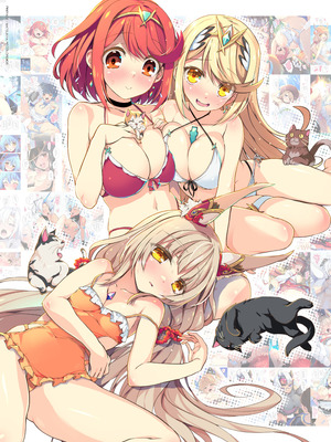 [わつき屋 (わつきるみ、結城成)] RE：COLORS!#06 キラキラkawaii! ブレイド大集合♪ (ゼノブレイドシリーズ) [DL版] [甜族星人x我不看本子汉化]_04_ttlw