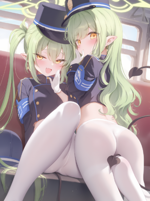 [Shinkualtt] ヒカリ & ノゾミ&nbsp;&nbsp; 铁道双子 [AI Generated]_02_2