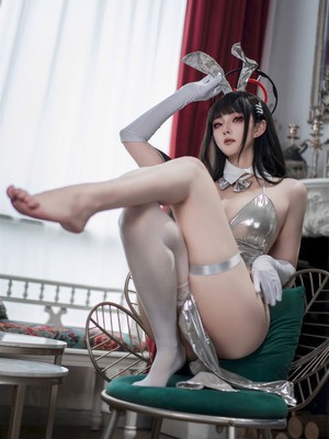 Natsuko夏夏子 - 蔚蓝档案 调月莉音 银礼服_64_txhy