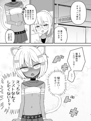 [ノキノキ (ノキ)] サボり魔褐色ロリ猫魔族シルクちゃんが 泣きながら受ける魔族の学校のえっちなテスト [DL版]_02_nlxt