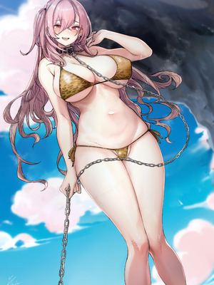 [L.G.C. (リブユウキ)] 大型犬みたいな彼女2 ～ビーチで金ビキニ編～｜大型犬一样的女友 ～沙滩金色比基尼篇～ [佐宗棠个人汉化] [DL版]_34_jqbo