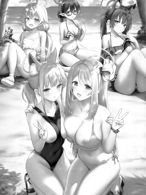 (C106) [部屋26°C (Sayika)] アビドス♡夏休みの砂浜で恋しよっ! (ブルーアーカイブ)｜阿拜多斯♡在暑假的沙滩上恋爱吧! [欶澜汉化组]_49_hjbq