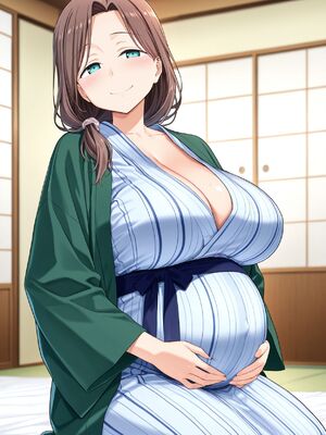 (Tachibana AI) Mama-san Oyako Hot Spring [Tawawa on Monday] - AI Generated_0109