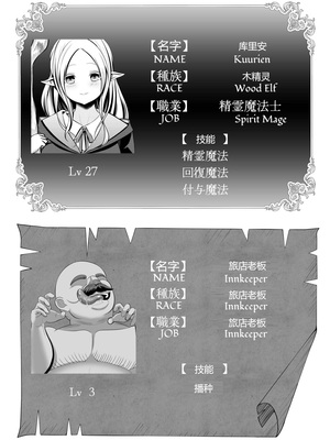 [ほとりの小屋] エルフ(♀)の冒険者が宿屋の主人に夜○い&種付けされるお話 [中国翻訳]_0002