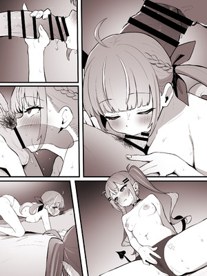 [こけもも] 眷属にフェラしてる所をみせつけるあ〇あと、ヤキモチを焼くト〇様 (ホロライブ)【個人翻譯】_11