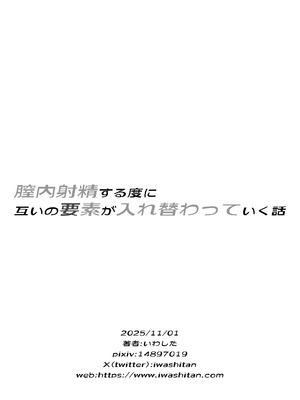 [いわした書店 (いわした)] 膣内射精する度に互いの要素が入れ替わっていく話_39