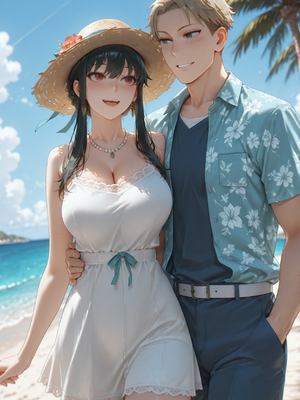 [PaperHero] - Beach Vacation - Yor Forger_#038