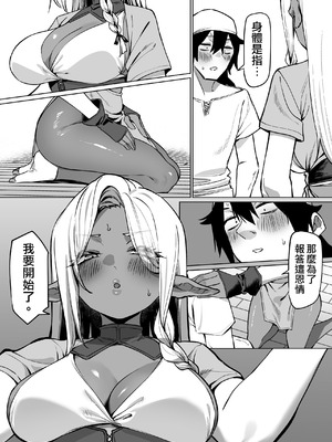 [MM] 褐色エルフを助けたら恩返しされた話｜救了黑皮精靈後被她報答的故事 [天帝哥個人漢化]_10_trqf