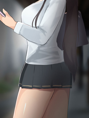 [ふたわーくす] 高身長でクールなロングポニテ美少女JKにゆめかわ衣装を着せて褒めまくる_216_unmt