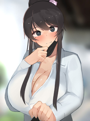 [ふたわーくす] 高身長でクールなロングポニテ美少女JKにゆめかわ衣装を着せて褒めまくる_230_npfp