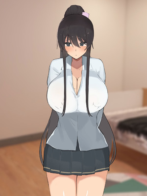 [ふたわーくす] 高身長でクールなロングポニテ美少女JKにゆめかわ衣装を着せて褒めまくる_246_htsy