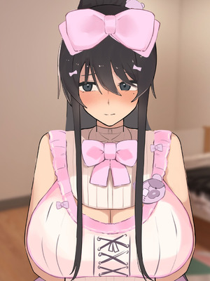 [ふたわーくす] 高身長でクールなロングポニテ美少女JKにゆめかわ衣装を着せて褒めまくる_267_btlu