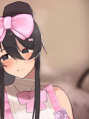 [ふたわーくす] 高身長でクールなロングポニテ美少女JKにゆめかわ衣装を着せて褒めまくる_268_qjcd