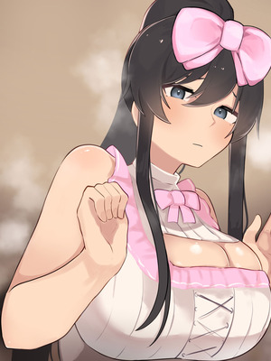 [ふたわーくす] 高身長でクールなロングポニテ美少女JKにゆめかわ衣装を着せて褒めまくる_337_slmt