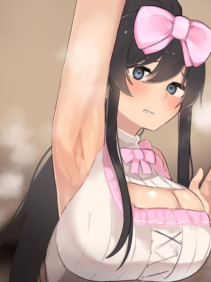 [ふたわーくす] 高身長でクールなロングポニテ美少女JKにゆめかわ衣装を着せて褒めまくる_344_idhr