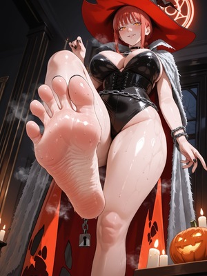 [LewdCreations] 玛奇玛 Makima Chainsaw Man [130] (Patreon) [AI Generated]_035_Makima_Witch_Halloween_Costume_35