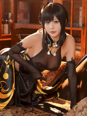 无影喵喵Ghost（影子喵Ghost） - 碧蓝航线 镇海 黑旗袍_027_tvix