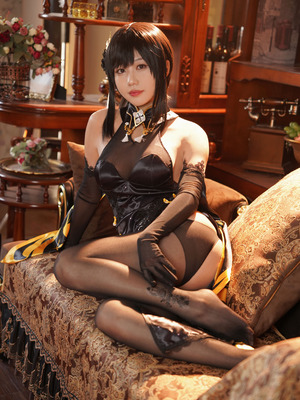 无影喵喵Ghost（影子喵Ghost） - 碧蓝航线 镇海 黑旗袍_031_iwxr