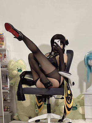 无影喵喵Ghost（影子喵Ghost） - 碧蓝航线 镇海 黑旗袍_116_dooa