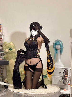 无影喵喵Ghost（影子喵Ghost） - 碧蓝航线 镇海 黑旗袍_123_yffx