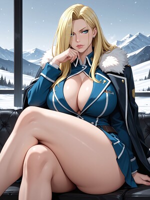 [Konoha Waifus] 奥利维亚 Olivier Mira Armstrong [AI Generated]_02_Olivier_Mira_Armstrong_2