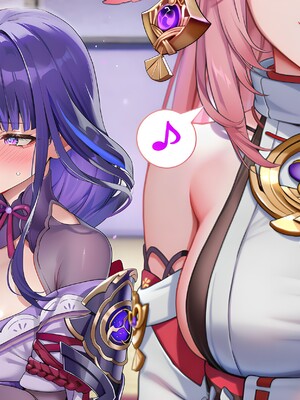 [Pixiv] 青德坊 - 紫电映幽笼，狐诱樱庭月隐踪，空蝉破云穹——雷电将军&nbsp;&nbsp; 八重神子 (107479500) [Ai generated] [Uncensored]_010_Raiden_Yae_10