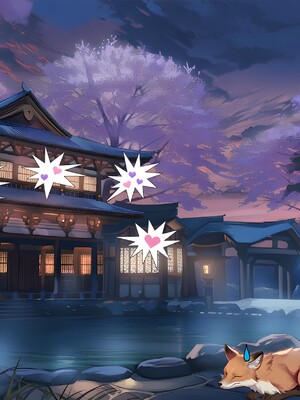 [Pixiv] 青德坊 - 紫电映幽笼，狐诱樱庭月隐踪，空蝉破云穹——雷电将军&nbsp;&nbsp; 八重神子 (107479500) [Ai generated] [Uncensored]_195_Raiden_Yae_195